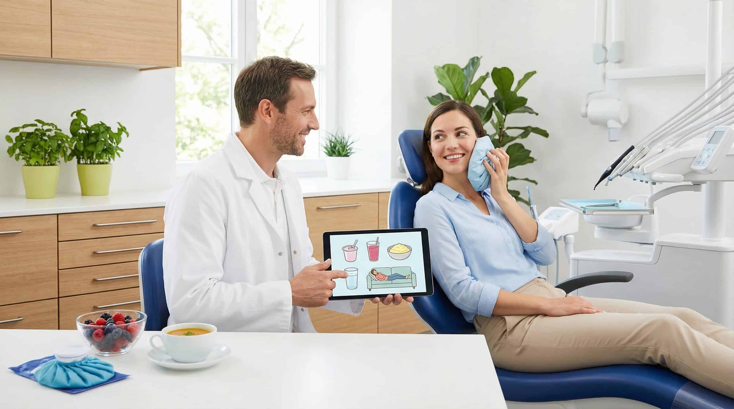 Nachsorge-Tipps nach Zahnextraktion: Kühlen, Schonen, richtige Ernährung für optimale Heilung