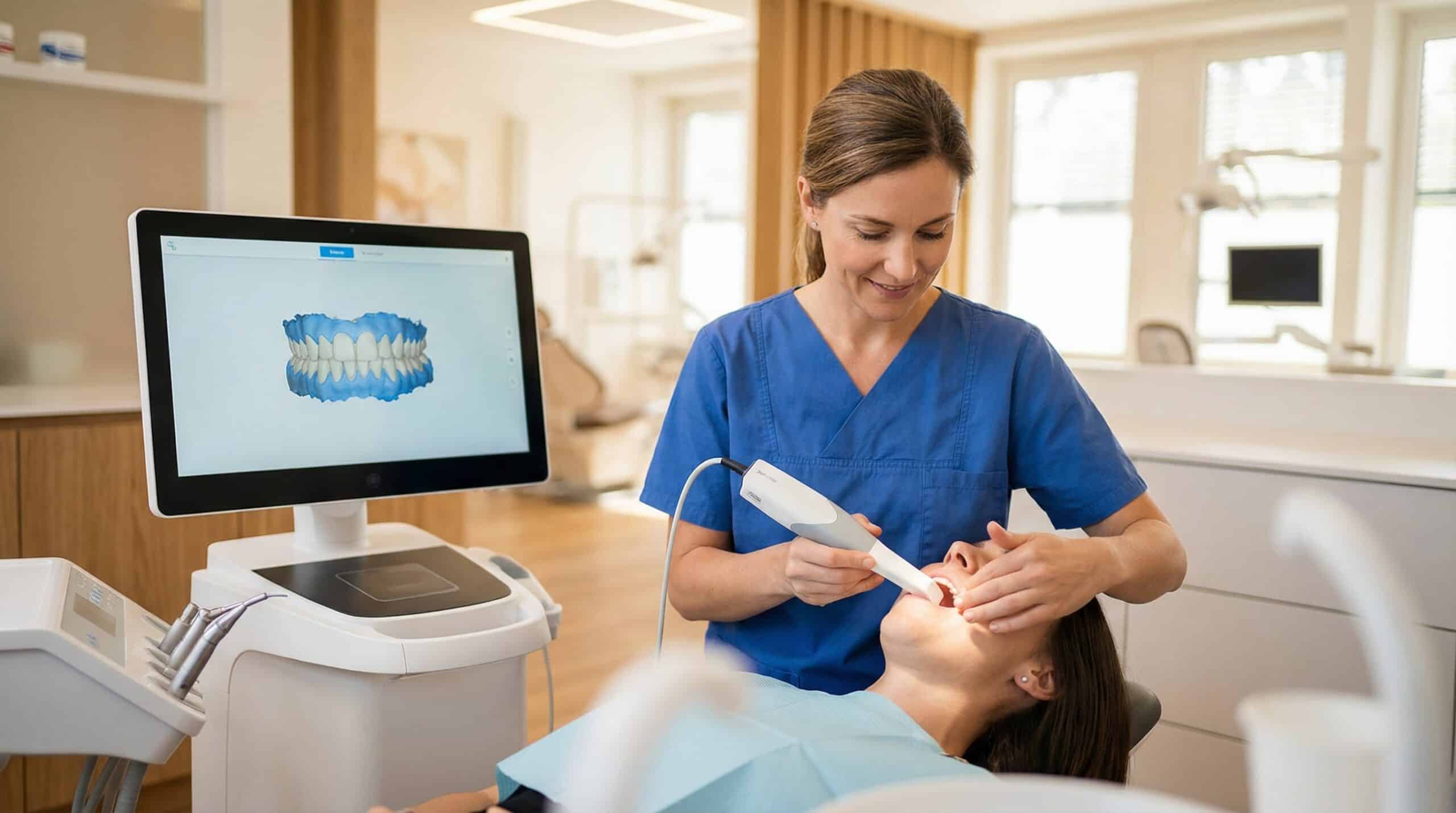 Digitale Zahnmedizin mit Intraoralscanner und 3D-Technologie bei AUX-DENT Augsburg