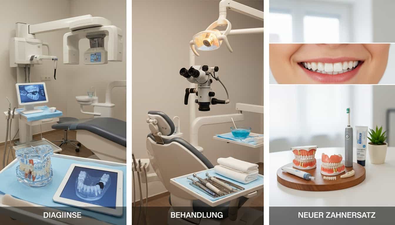 Phasen der Zahnsanierung: Von Diagnose über Behandlung bis zum neuen Zahnersatz